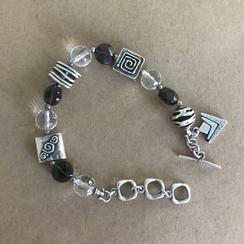 Silpada Sterling Silver Quartz Toggle Bracelet